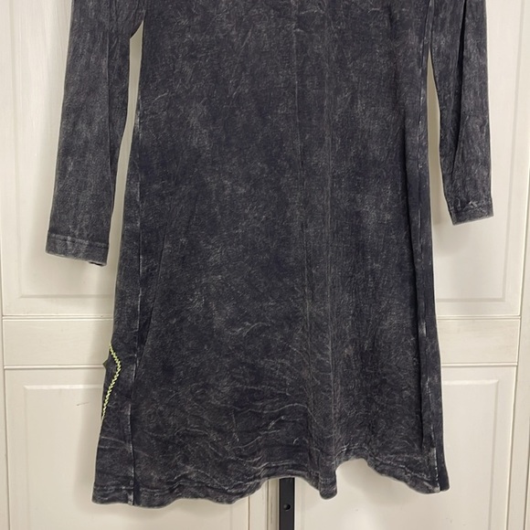 Rising International Women’s Handmade Long Jacket Dress Hoodie Full Zip Sz L - Picture 11 of 13